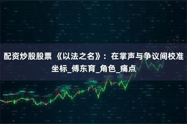 配资炒股股票 《以法之名》：在掌声与争议间校准坐标_傅东育_角色_痛点