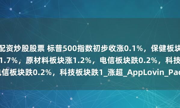 配资炒股股票 标普500指数初步收涨0.1%，保健板块涨1.8%，房地产板块涨1.7%，原材料板块涨1.2%，电信板块跌0.2%，科技板块跌1_涨超_AppLovin_Paccar